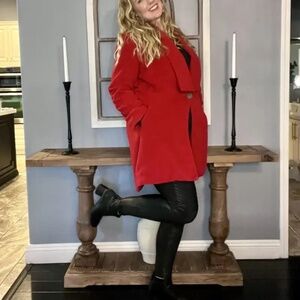 Waverly Grey Red Gabby Jacket‎ Size XS